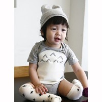 龍貓造型嬰兒短袖夾衣連帽 (韓國代購)